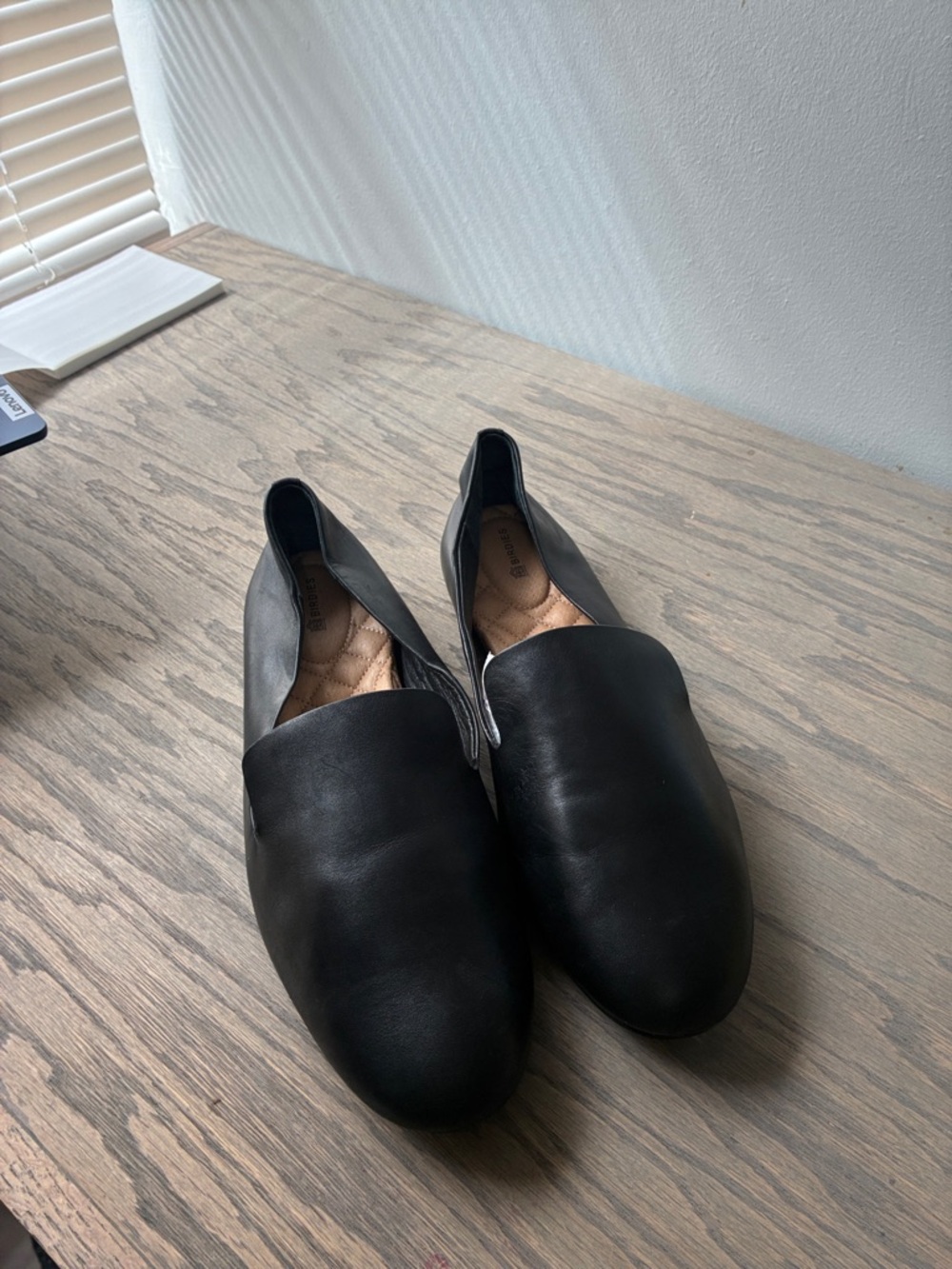 Birdies The Starling Black Leather Loafers Classic Minimalist size 12 - Picture 8 of 9